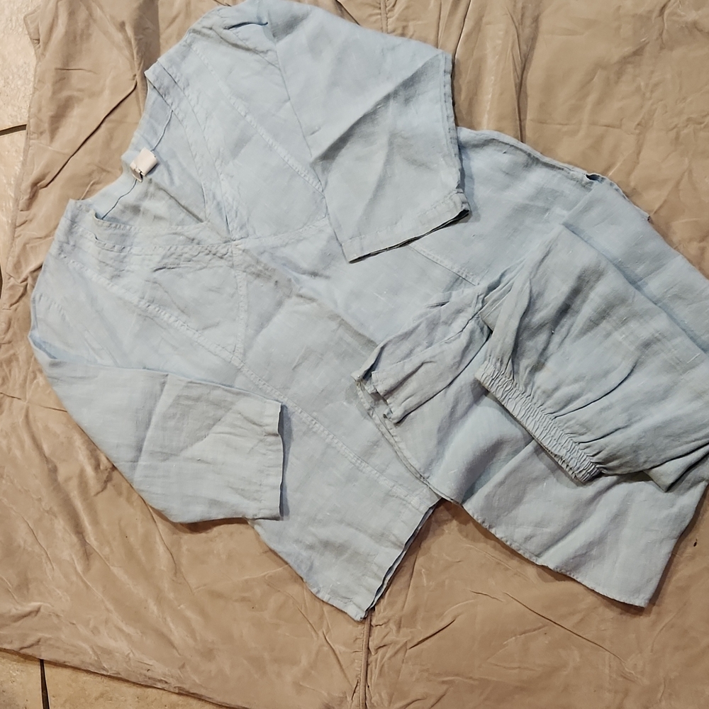 Mosaic Linen Skirt Set